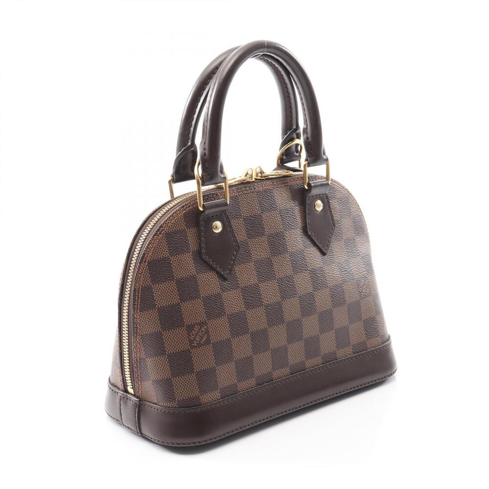 Louis Vuitton Alma Brown Handbag Leather Damier - Picture 1 of 8